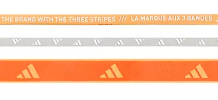 Adidas 3PP Hairband hiuspannat oranssi/harmaa - Pipot, lippikset ja pannat - 4068814471566 - 1