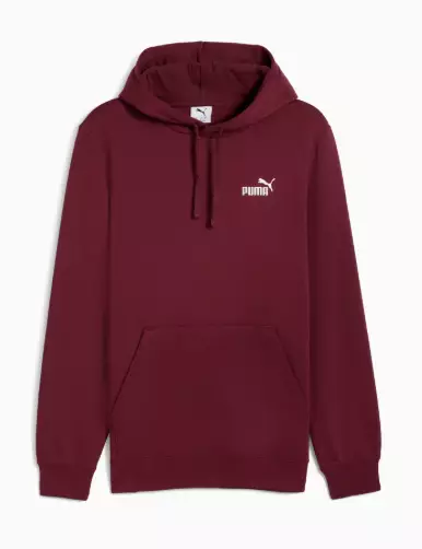 Puma ESS Small No.1 Logo Hoodie miesten huppari tummanpunainen - Miesten urheilupaidat ja hupparit - 682575-96 - 1