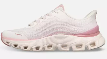 Skechers Arch Fit Glide Step Wave kävelykengät valkoinen/pinkki - Naisten kävelykengät - 1992522036 - 2