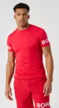 Björn Borg Borg T-Shirt miesten treenipaita punainen/valkoinen - Miesten treenivaatteet - 73214658556 - 1
