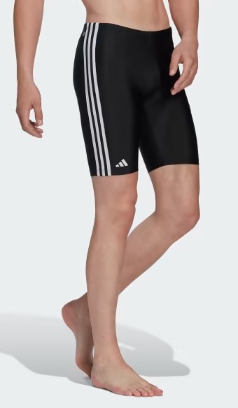 Adidas 3-Stripes Jammer miesten uimahousut musta/valkoinen - Miesten uimahousut - HT2096 - 1