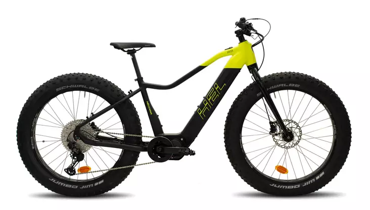 Helkama FE12 sähkö Fatbike musta/keltain - Sähkömaastopyörät - 641749200226 - 1