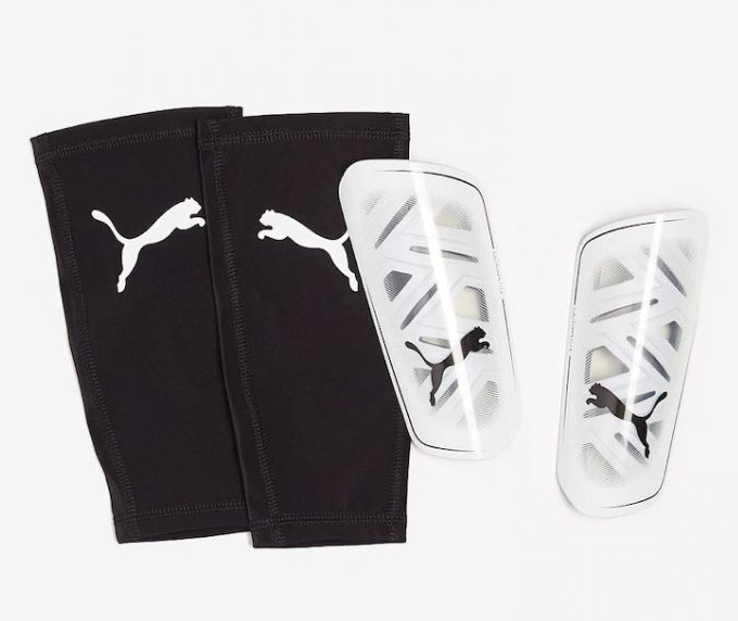 Puma Ultra Flex Sleeve säärisuojat valko - Jalkapallotarvikkeet- ja asusteet - 40636980516 - 1