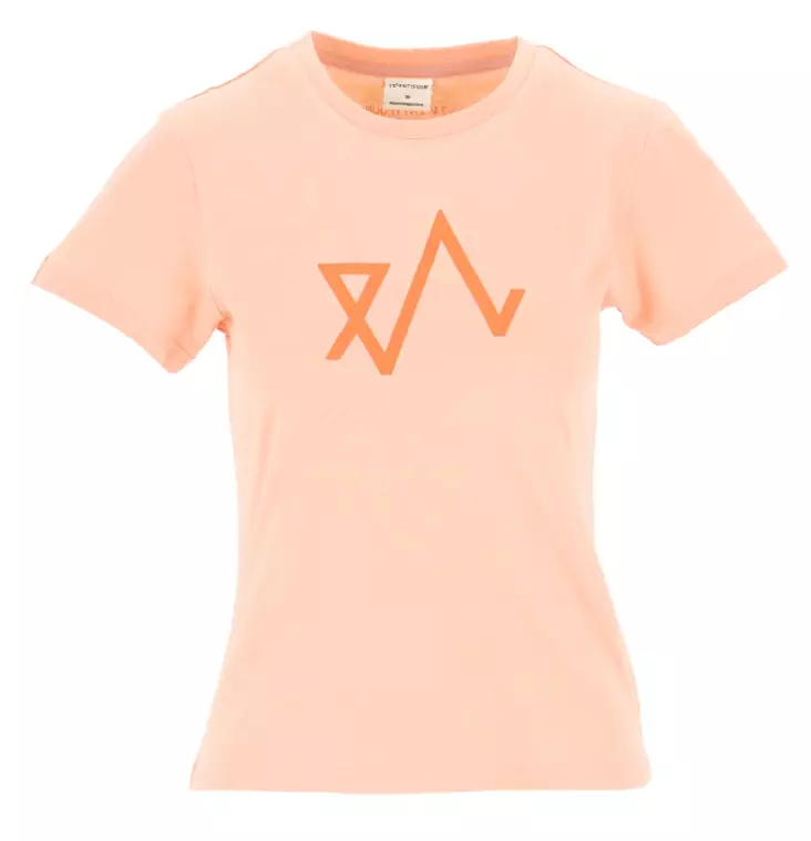 Twentyfour Logo T-shirt naisten t-paita persikka - Naisten t-paidat ja topit - 70728164506 - 1