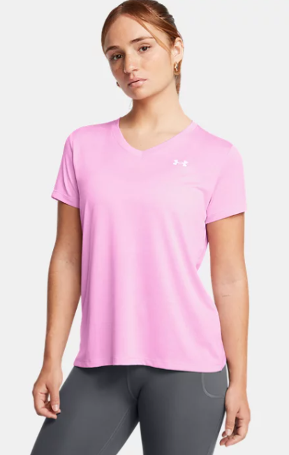 Under Armour Tech SSV naisten treenipaita pinkki - Naisten treenivaatteet - 1977770766 - 1