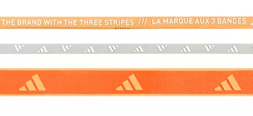 Adidas 3PP Hairband hiuspannat oranssi/harmaa - Pipot, lippikset ja pannat - 4068814471566 - 1