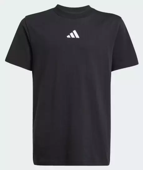 Adidas J SL Tee 160 lasten t-paita musta - Lasten t-paidat - JC9776 - 1