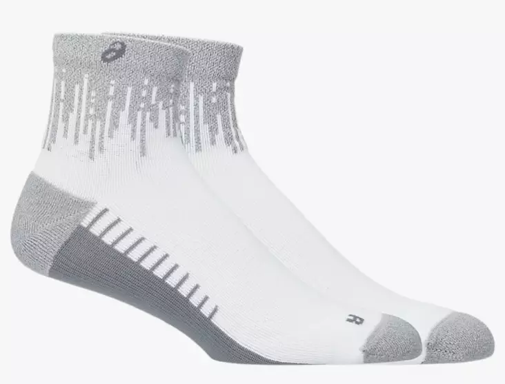 Asics Performance Run Sock juoksusukat valkoinen/harmaa - Urheilusukat - 45716332206 - 1