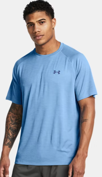 Under Armour Tech Textured SS miesten treenipaita sininen - Miesten treenivaatteet - 1977773176 - 1