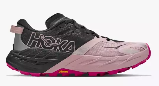 Hoka Speedgoat 7 W juoksukengät musta/pinkki - Naisten juoksukengät - 1986059166 - 1