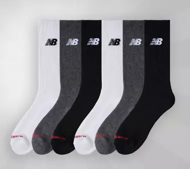 New Balance Everyday Crew 6pr sukkapaketti - Urheilusukat - LAS51296 - 1