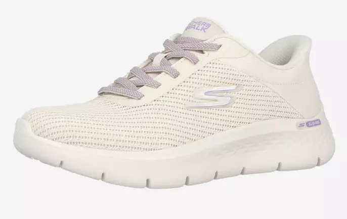 Skechers Go Walk Flex Carla kävelykengät luonnonvalkoinen - Naisten kävelykengät - 1990254456 - 1