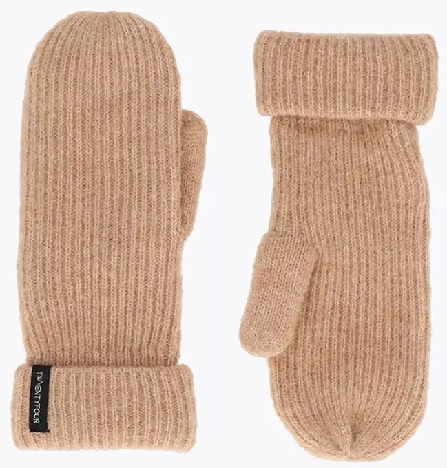 Twentyfour Mode Maya Knit Mittens lapaset ruskea - Urheiluhanskat - 7072816585616 - 1