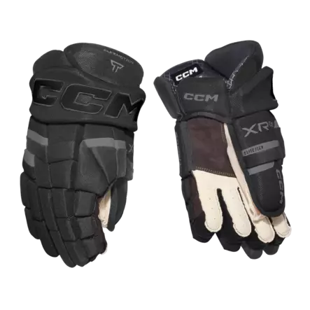 CCM Tacks XR80 SR jääkiekkohanskat musta/tummanharmaa - Jääkiekkohanskat - 68397836767 - 1