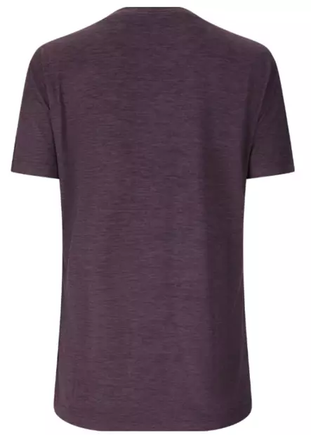 Endurance Alvaly Melange S/S Tee naisten treenipaita meleerattu tumma luumu - Naisten treenivaatteet - E243392-4207 - 2
