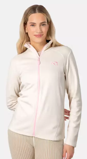 Kari Traa Kari Full Zip Fleece naisten fleecetakki luonnonvalkoinen - Naisten takit ja puvut - 70486532037 - 1