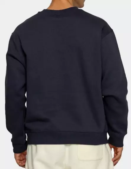 New Balance Reimagined Fleece Crew miesten collegepaita tummansininen - Miesten urheilupaidat ja hupparit - 1990622877 - 2
