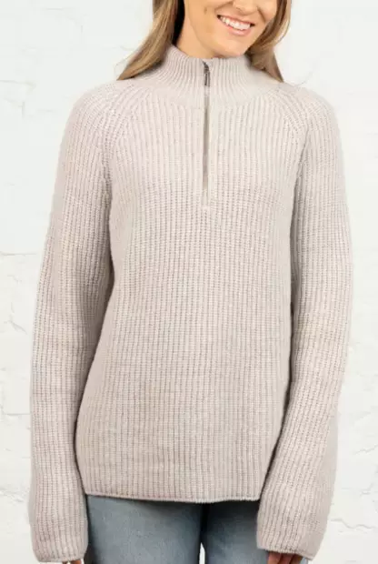 North Outdoor Magnolia naisten merinovillapaita puuronharmaa - Naisten urheilupaidat ja hupparit - 64384421487 - 1