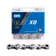 KMC ketju 6/7/8v X8 silver/grey 114L - Pyörän vaihteisto - 4715575890647 - 1