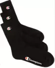 Champion Crew Socks 3pr sukkapaketti musta - Urheilusukat - 805411230387 - 1
