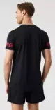 Björn Borg Borg T-Shirt miesten treenipaita musta/punainen - Miesten treenivaatteet - 73214658477 - 2