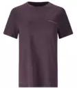 Endurance Alvaly Melange S/S Tee naisten treenipaita meleerattu tumma luumu - Naisten treenivaatteet - E243392-4207 - 1