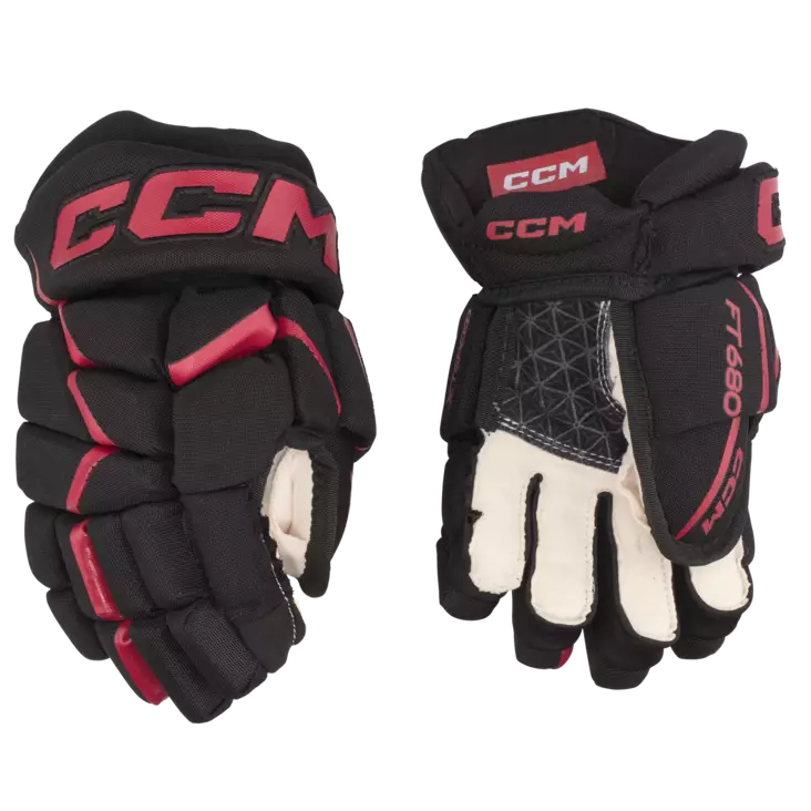 CCM Jetspeed FT680 JR jääkiekkohanskat black/red - Jääkiekkohanskat - 19152066117 - 1