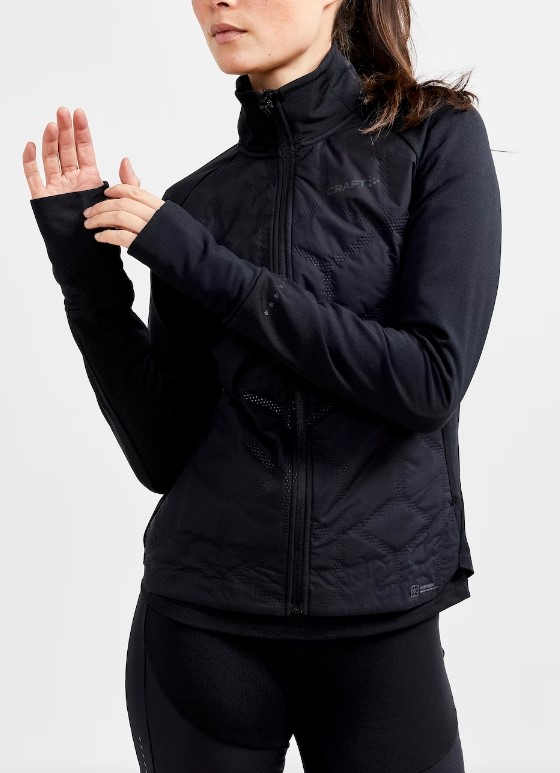 Craft ADV SubZ Jacket naisten juoksutakki musta - Naisten juoksuvaatteet - 73185735907 - 1