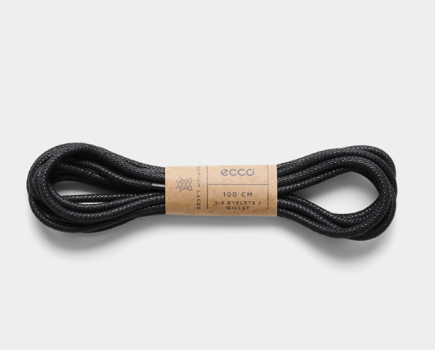 Ecco kengännauhat Round musta - Kenkätarvikkeet - 8258400307 - 1