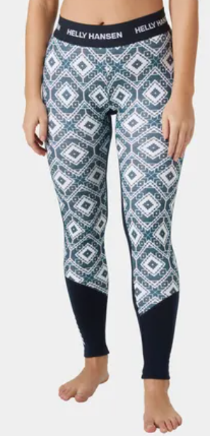 Helly Hansen Lifa Merino Midweight Pant naisten merinovillahousut navy star pixel - Naisten väli- ja alusasut - 49411-597 - 1