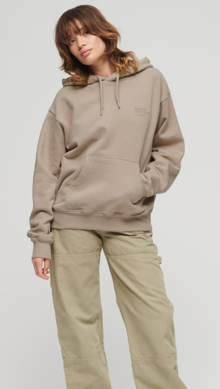 Superdry Sport Luxe Loose Hood naisten huppari warm grey - Naisten urheilupaidat ja hupparit - 50597269067 - 1