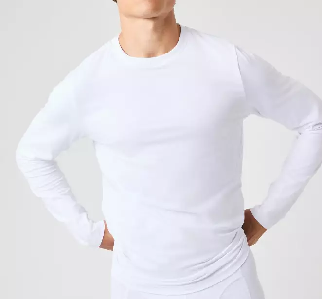 Björn Borg 2-pack Slim Long Sleeve T-Shirt paitapaketti valkoinen - Miesten urheilupaidat ja hupparit - 10004987 - 1