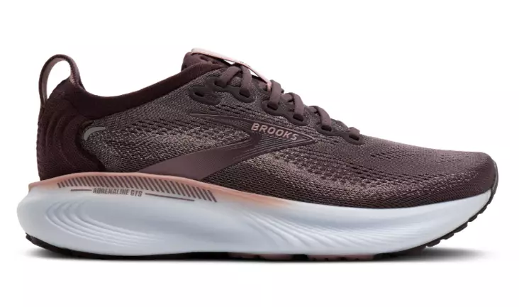 Brooks Adrenaline GTS 25 juoksukengät ruskea/roosa - Naisten juoksukengät - 1953948787 - 1