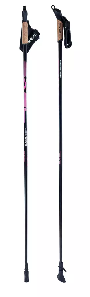Exel Nordic Walker Evo sauvakävelysauvat black/pink - Sauvakävely - 643825113557 - 1