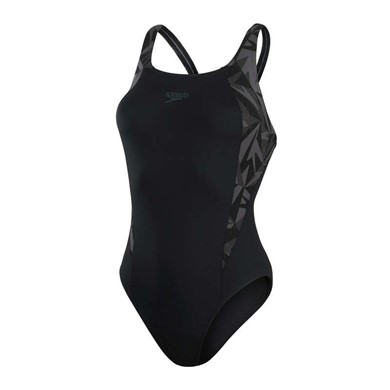 Speedo Hyperboom Splice Muscleback naisten uimapuku musta/harmaa - Naisten uima-asut - 41-41-50537446948 - 1