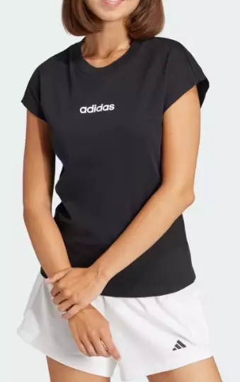 Adidas Lin SJ Tee naisten t-paita musta - Naisten t-paidat ja topit - JC8238 - 1