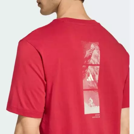 Adidas Out Bike Tee miesten t-paita punainen - Miesten t-paidat - KB2538 - 2