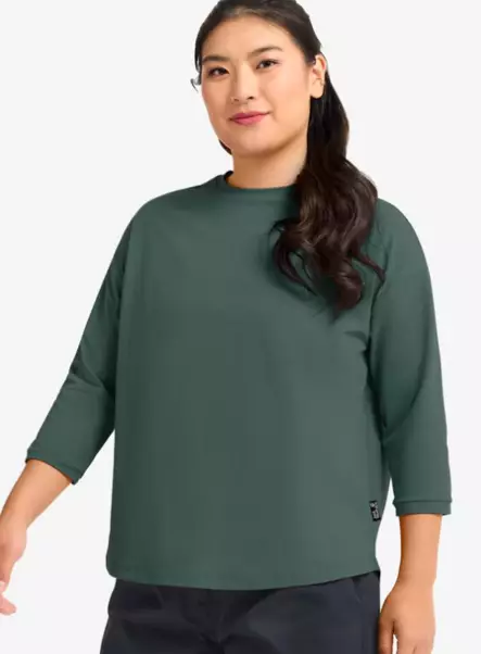 Jack Wolfskin Travel 3/4 T naisten paita vihreä - Naisten t-paidat ja topit - 40648866448 - 1