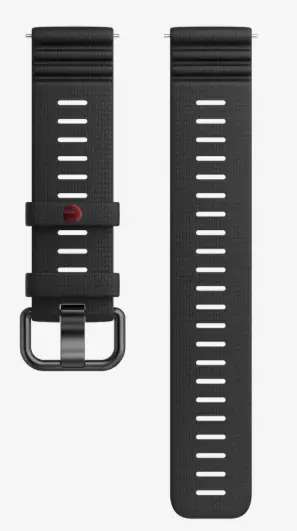 Polar ranneke 22mm slikoni musta S-L - Sykemittarit - 725882065168 - 1