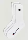 Champion Crew Socks 3pr sukkapaketti valkoinen - Urheilusukat - 80541123038 - 1