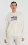 New Balance Sport Graphic French Terry Hood naisten huppari luonnonvalkoinen - Naisten urheilupaidat ja hupparit - 1979673598 - 1