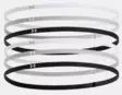 Under Armour Mini Elastic Headband hiuspantapaketti musta/harmaa/valkoinen - Pipot, lippikset ja pannat - 197779495868 - 1
