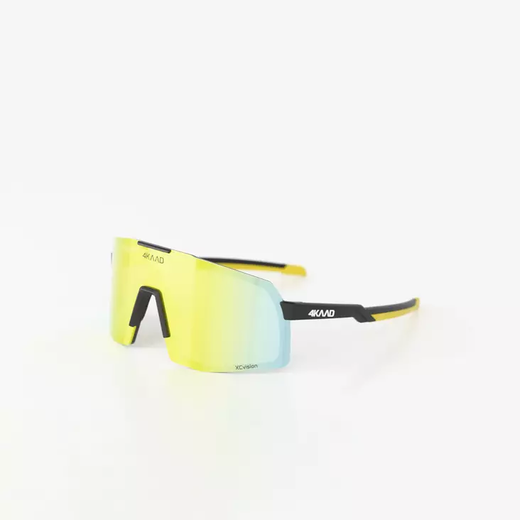 4KAAD Beat Race Photochromic urheilulasit musta/keltainen w Gold Mirror - Urheilulasit - 6430080765768 - 1