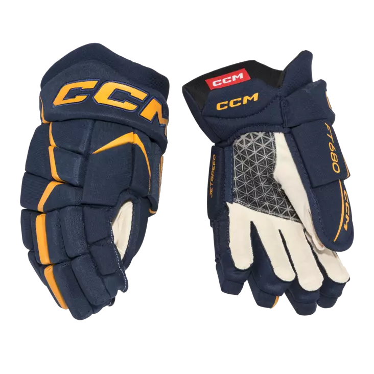 CCM Jetspeed FT680 SR jääkiekkohanskat navy/sunflower - Jääkiekkohanskat - 1915206608 - 1