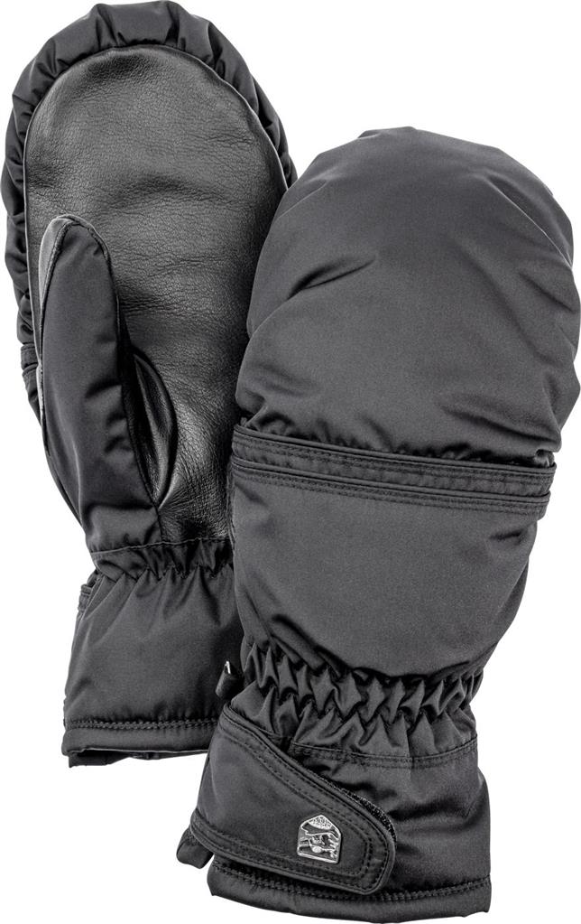 Hestra Primaloft Leather Mitt naisten talvirukkaset musta - Urheiluhanskat - 73325406408 - 1