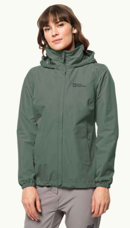 Jack Wolfskin Stormy Point naisten ulkoilutakki vihreä - Naisten takit ja puvut - 40649934968 - 1
