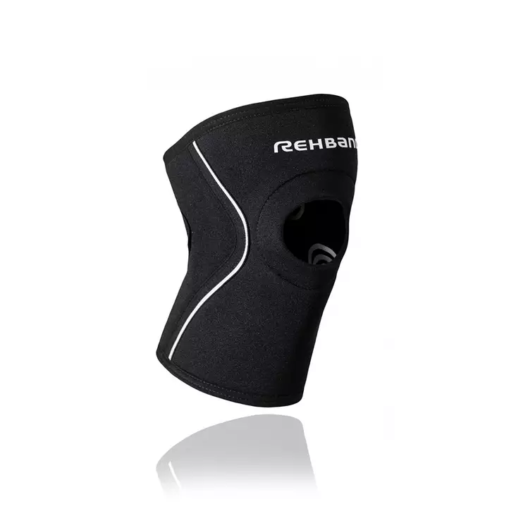 Rehband UD Knee 5mm polvituki patella open musta - Tuet ja lihashuoltotarvikkeet - 42518808028 - 1