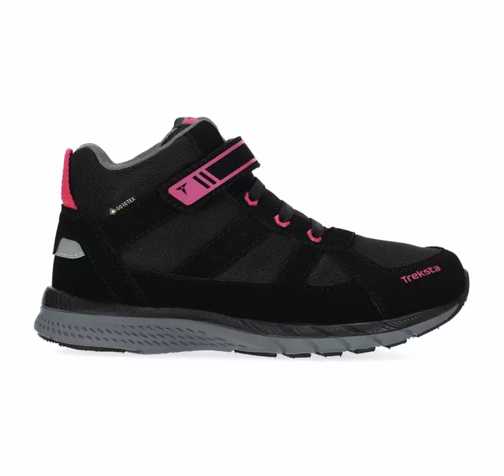 Treksta Trial Mid JR GTX lasten ulkoilukengät musta/magenta - Lasten kävelykengät ja talvikengät - 88064308588 - 1