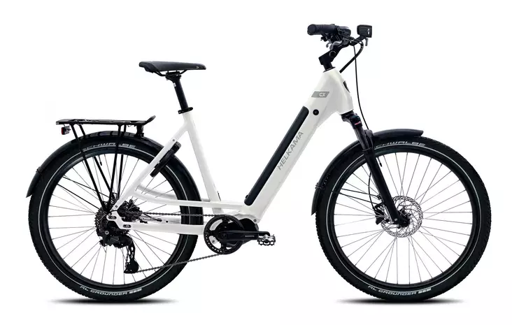 Helkama CX 10v sähköpyörä helmiäisvalkoinen - Kaupunkisähköpyörät - 641749200358 - 1