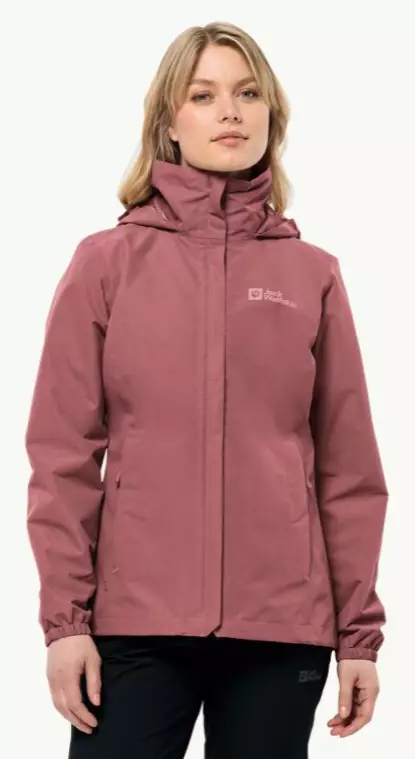 Jack Wolfskin Stormy Point naisten ulkoilutakki punainen okra - Naisten takit ja puvut - 40648863098 - 1